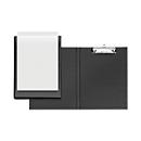 VELOFLEX® klemmap, A4, kunststof, met ophangoog, met insteekhoes, zwart