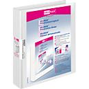 VELOFLEX ring binder VELODUR, A4, 4-ring mechanism, spine width 42 mm, white