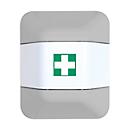 Verbanddoos-opzetstuk, voor brandblusserkast help, B 434 x D 225 x H 196 mm, wit