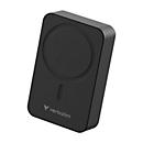 Verbatim Powerbank Charge 'n' Go Magnetic Wireless, Kapazität 20000 mAh, USB-C, schwarz