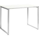 Vergader-statafel Squart, B 1600 x D 900 x H 1120 mm, wit/aluminium 