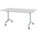 Vergadertafel, 1600 x 800 mm, lichtgrijs