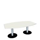 Vergadertafel, B 2000 mm, wit