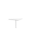 Verkettungsplatte 90° BARI, Stützfuß, Form B, B 800 x T 800 x H 680-820 mm, weiß