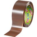 Verpakkingstape tesapack® Eco &amp; Ultra Strong EcoLogo® 58297, extra sterke kleefkracht, voor pakketten tot 30 kg, scheurvast, UV-bestendig, 90% PCR-PET, bruin, L 66 m x B 50 mm