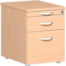 Verrijdbaar ladeblok PALENQUE, 1 schuiflade, hangmappenlade, B 430 x D 600 x H 566 mm, beuken