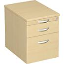 Verrijdbaar ladeblok PALENQUE, 1 schuiflade, hangmappenlade, B 430 x D 600 x H 566 mm, esdoorn