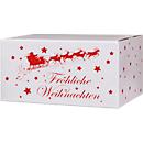 Verzenddozen Kerstbomen rijpad - L 406 x B 306 x H 210 mm - wit en bruin - 20 stuks
