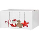 Verzenddozen Kerstman - L 406 x B 306 x H 210 mm - wit en bruin - 20 stuks