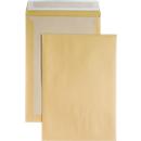 Verzendenvelop, B4, kartonnen achterkant en kleefsluiting, zonder venster, bruin, 125 st.