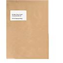 Verzendenvelop C5, bruin, met venster, 1000 stuks