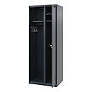 Vestiaire pompiers C+P Evolo Kombi, 2 compartiments pour 1 personne, sans porte-casque, patins de sol, L 700 x P 500 x H 1850 mm, RAL 7016 gris anthracite
