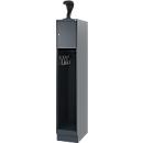 Vestiaire pompiers C+P Evolo Youngster, 1 compartiment, avec porte-casque, avec socle, L 300 x P 500 x H 1630 mm, RAL 7016 gris anthracite