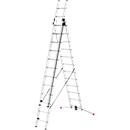 Vielzweckleiter Hailo ProfiLOT, EN 131, LOT-System, Treppen verstellbar bis 540 mm, bis 150 kg, 3 x 12