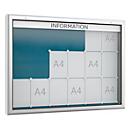 Vitrina SOFTLINE, 90 mm de profundidade, 18 x DIN A4 transversal