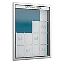 Vitrina SOFTLINE, 90 mm de profundidade, 18 x DIN A4 vertical