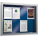 Vitrina SOFTLINE, 90 mm de profundidade, 8 x DIN A4 transversal