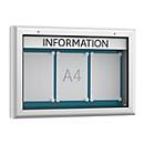 Vitrinas SOFTLINE, 90 mm de profundidade, 4 x DIN A4 transversal