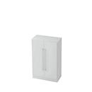 Vleugeldeurenkast 3 ordnerhoogten, B 800 x D 420 x H 1270 mm, lichtgrijs