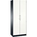 Vleugeldeurkast ASISTO C 3000, 5 ordnerhoogten, B 800 mm, antraciet/wit