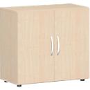 Vleugeldeurkast PALENQUE, 2 ordnerhoogten, B 800 x D 420 x H 752 mm, esdoorn