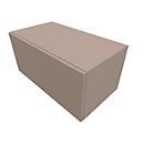 Vleugeldeurkast SOLUS PLAY, 1 ordnerhoogte, zonder handgreep, B 800 x D 440 x H 374 mm, stone grey