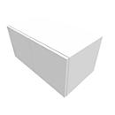 Vleugeldeurkast SOLUS PLAY, 1 ordnerhoogte, zonder handgreep, B 800 x D 440 x H 374 mm, wit