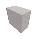 Vleugeldeurkast SOLUS PLAY, 2 ordnerhoogten, zonder handgreep, B 800 x D 440 x H 748 mm, ceramic grey