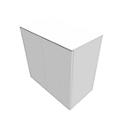 Vleugeldeurkast SOLUS PLAY, 2 ordnerhoogten, zonder handgreep, B 800 x D 440 x H 748 mm, wit