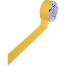 Vloermarkeringstape - zelfklevende folie - B 50 mm x L 33 m - geel