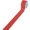 Vloermarkeringstape - zelfklevende folie - B 75 mm x L 33 m - rood