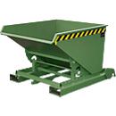 Volquete automático Bauer tipo 4A 600, 3 puntos de desbloqueo, sistema de desenrollado, capacidad 0,6 m³, hasta 1000 kg, verde reseda RAL 6011