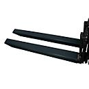 Vorkverlenging, L 1800 x B 150 x 70 mm, zwart