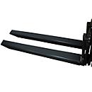 Vorkverlenging, L 2000 x B 150 x 50 mm, zwart