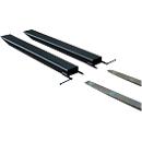 Vorkverlenging voor transportwerktuigen, open uitvoering, L 1600 x B 100 x 50 mm, zwart