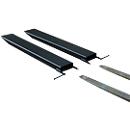 Vorkverlenging voor transportwerktuigen, open uitvoering, L 1600 x B 125 x 45 mm, zwart