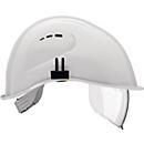 VOSS Schutzhelm VisorLight, signalweiß, EN 397, Polyethylen, integriertes Visier EN 166, Kältebeständig -30°C