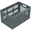 Vouwdoos EURO 532-40 - polypropeen - L 530 x B 350 x H 275 mm - 40 L - grijs