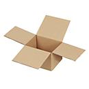 Vouwdozen, 1-wand, fijne fluit, B 125 x D 100 x H 80 mm, bruin, 20 stuks