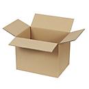 Vouwdozen, 1-wand, fijne fluit, B 200 x D 150 x H 150 mm, bruin, 20 stuks