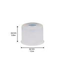 Wagner vloerveer VULKANO SMALL EH 5233, schroefbevestiging, Elaston, Ø 35 mm, hoogte 24 mm, transparant