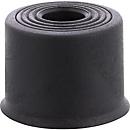 Wagner vloerveer VULKANO SMALL EH 5233, schroefbevestiging, Elaston, Ø 35 mm, hoogte 24 mm, zwart