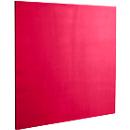 Wall absorber square, W 500 x H 500 mm, polyester fleece in felt look, raspberry red