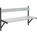 Wall bench, aluminium, 1015 mm wide, anthracite (RAL 7016)
