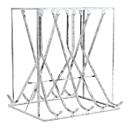 Wall bracket WSM inclined, bilateral, for castors up to 60 mm wide, W 1750 x D 1875 x H 2010 mm, galvanized steel, 10 seats