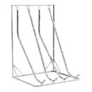 Wall bracket WSM inclined, one-sided, for castors up to 60 mm wide, W 1400 x D 1467 x H 2010 mm, galvanized steel, 4 places