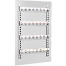 Wall panel with 32 hooks