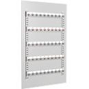 Wall panel with 50 hooks