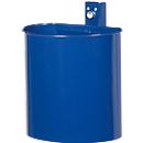 Wandafvalbak, 20 liter, Ø 330/230 x H 340 mm, niet-geperforeerd, gepoedercoat
