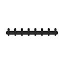 Wandgarderobe Functionals KROK HJH 90 Raven Black, 24 Haken, bis 10 kg, Stahl und Kunststoff, schwarz
